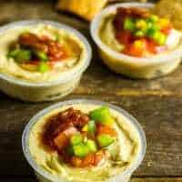 Hummus Dip with Salsa & Fresh Veggies