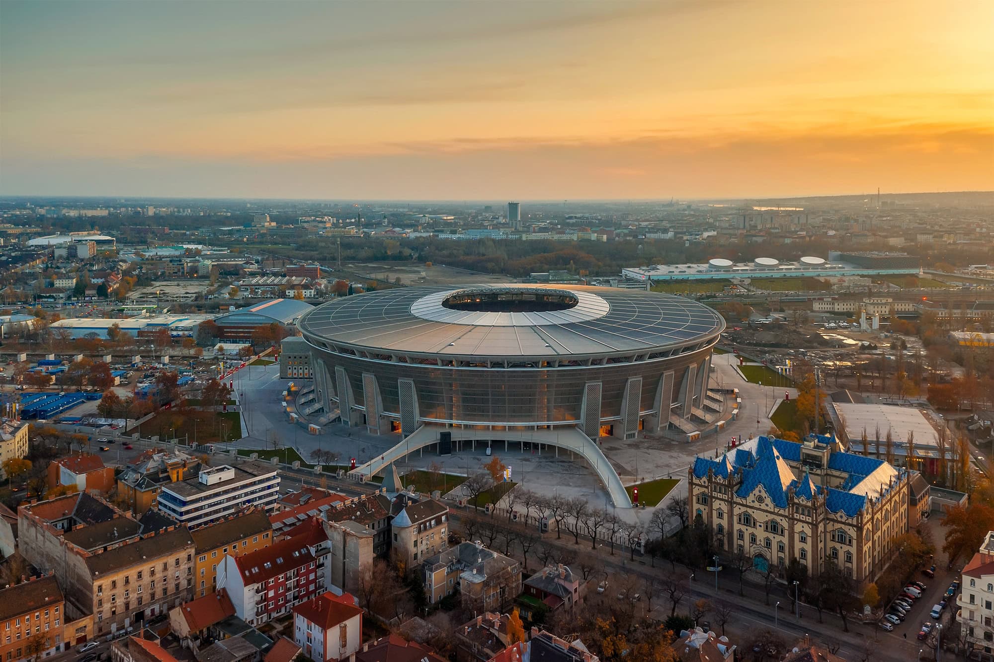 Puskas Arena hosts Man City vs Monchengladbach