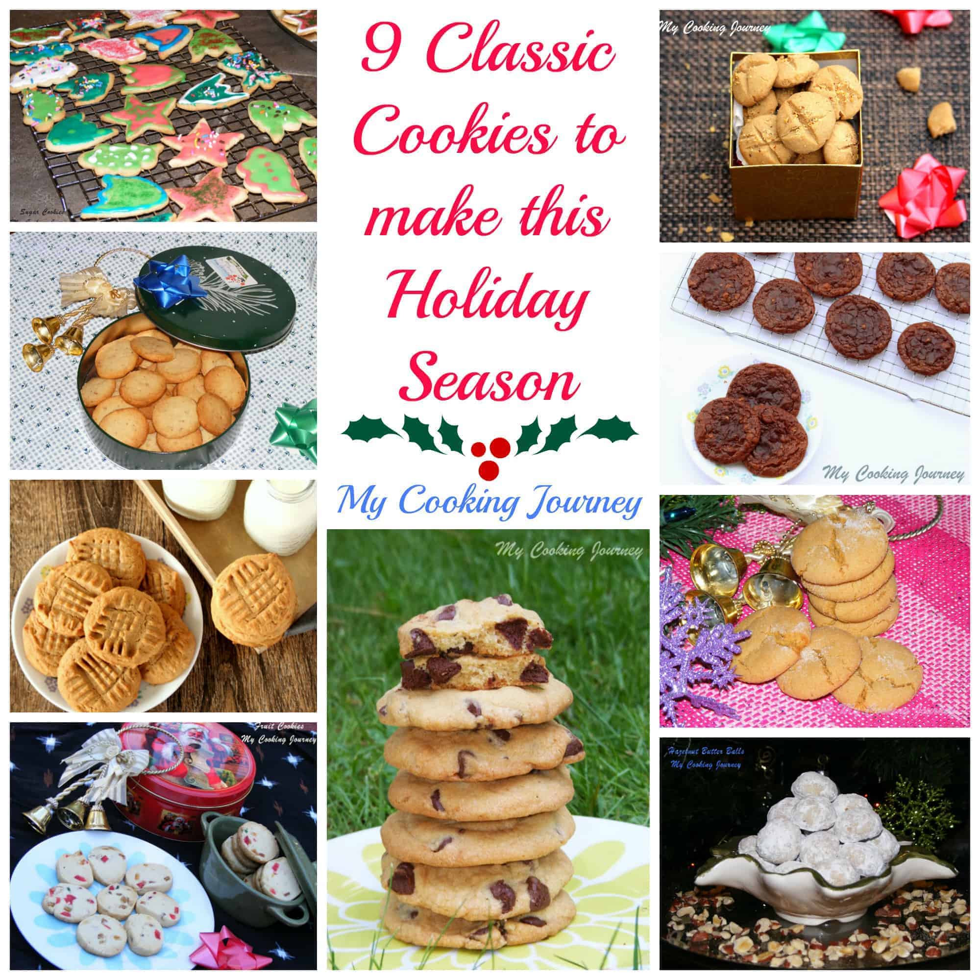 9 Classic Christmas Cookies to make this Holiday Season christmas cookies collage