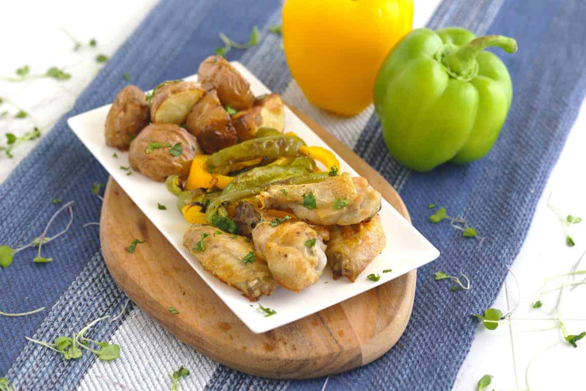 One Pan Baked Chicken Wings