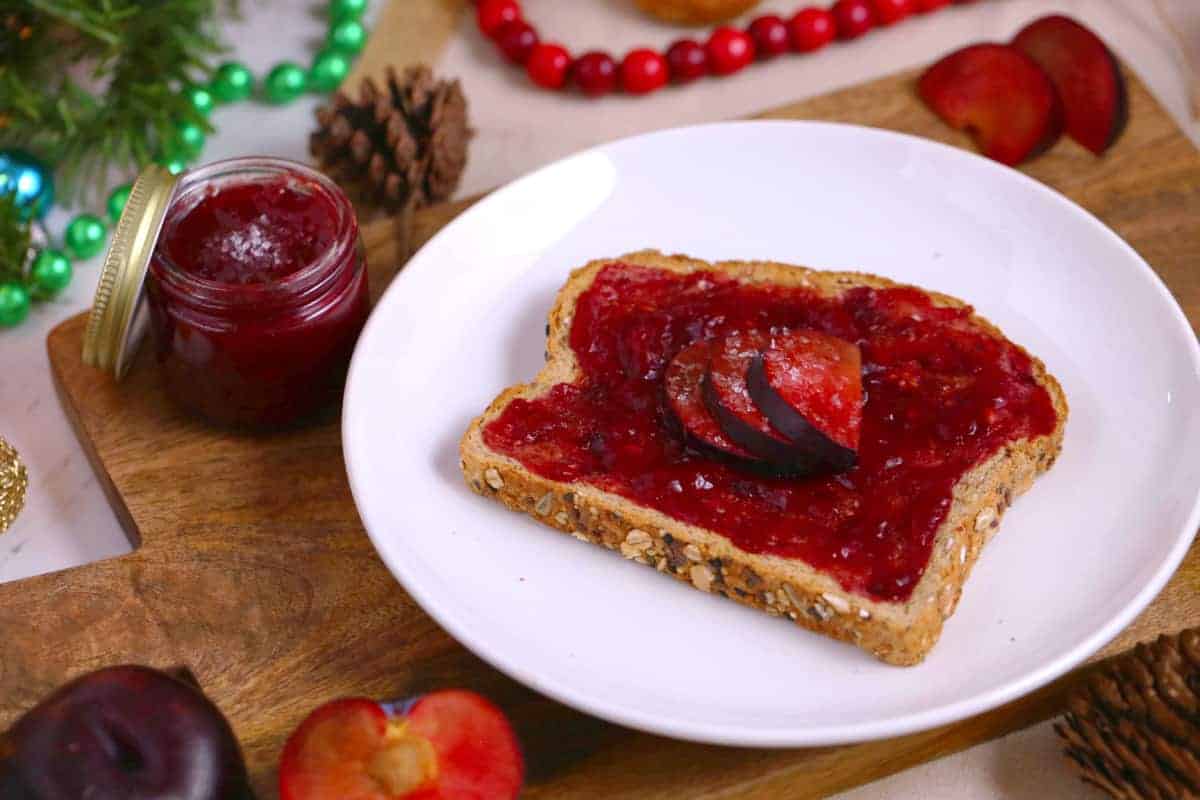 Sugar Plum Jam Recipe, How to make plum jam, plum jam without pectin, plum jam no pectin