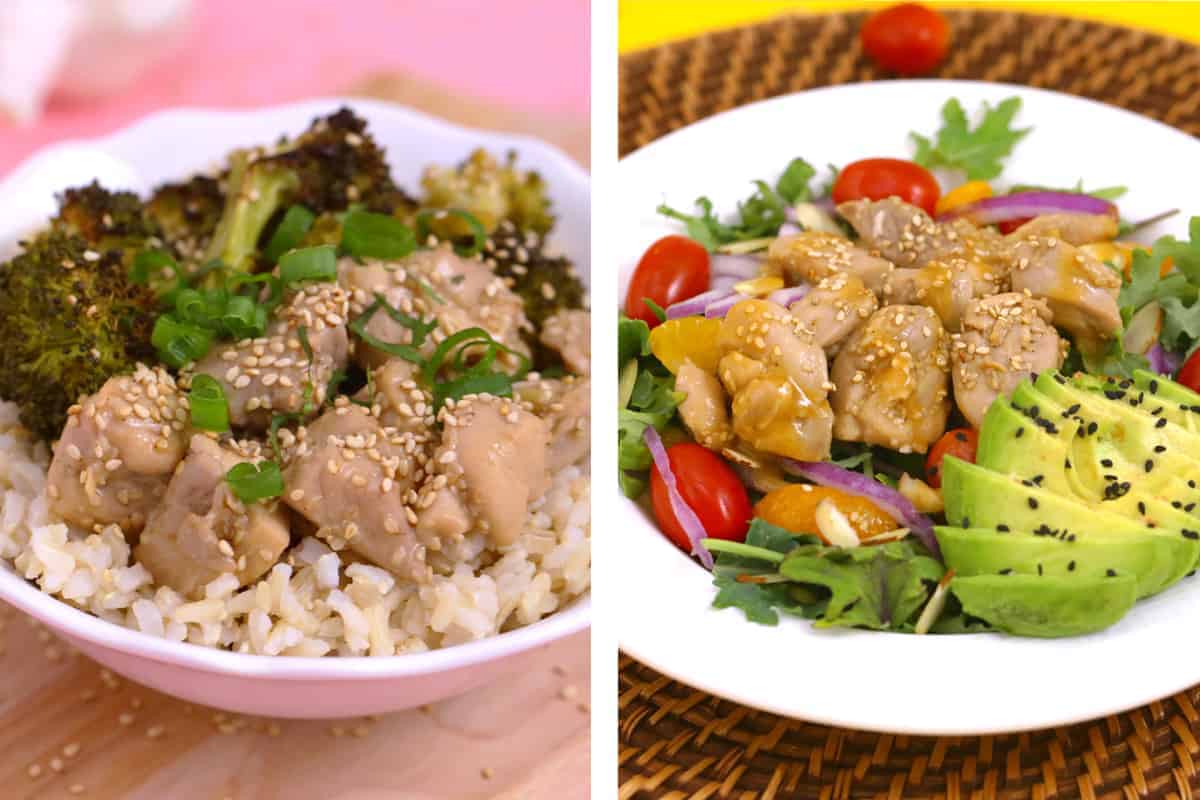 Healthy sesame chicken recipe, honey sesame chicken, lunch meal prep, healthy sesame chicken meal prep, lunch ideas for work, how to make sesame chicken, chicken meal prep ideas, healthy meal prep recipes