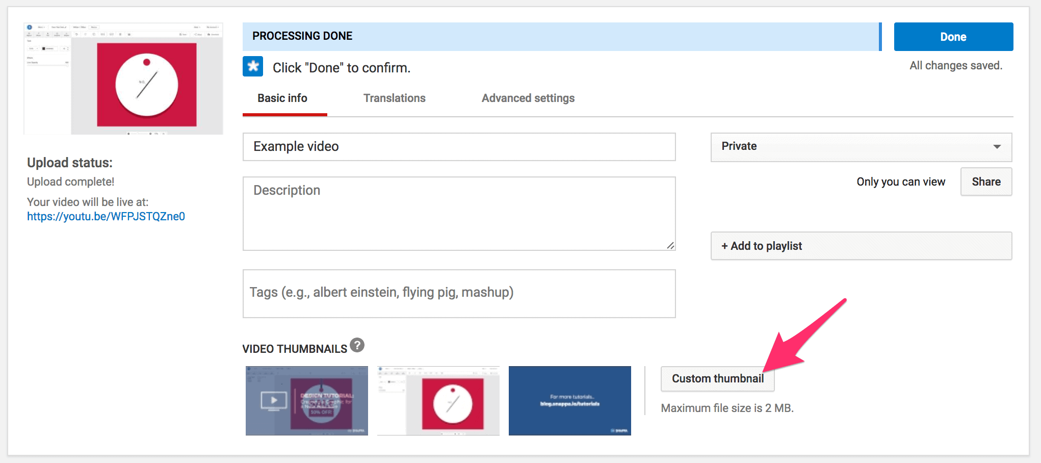 Thumbnail Youtube Dimensions