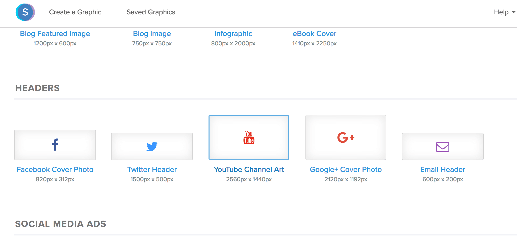 Banner Size Chart