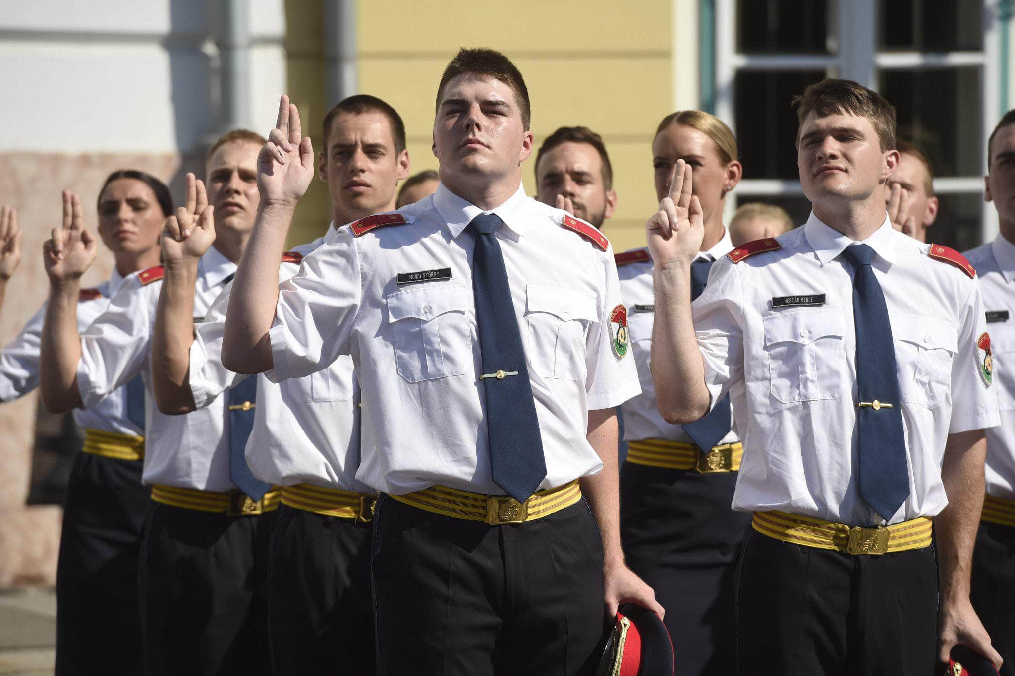 Oath-taking ceremony of police officers held at Budapest’s Castle District