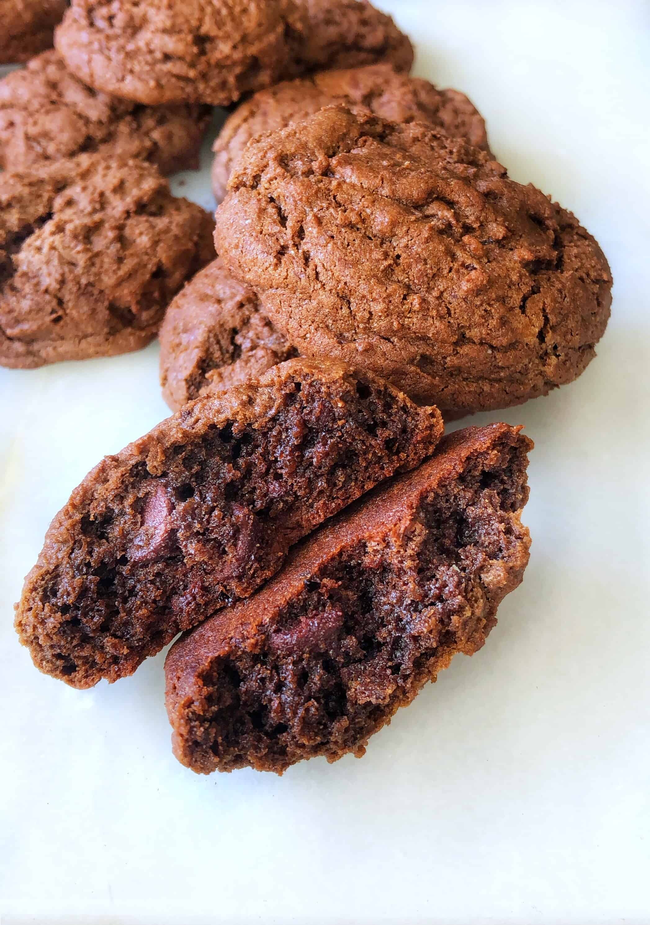 double chocolate chip cookies