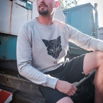 AESTHETIKA Sweatshirt - THE_FOX grey/black mood