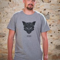 AESTHETIKA T-Shirt - THE FOX grey/black front