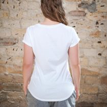 ÄSTHETIKA T-Shirt Roll Up GRL PWR white/black back