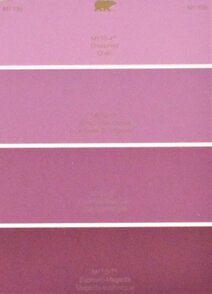 single paint chip with different values of same hue