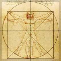 Vitruvian Man by Leonardo DaVinci