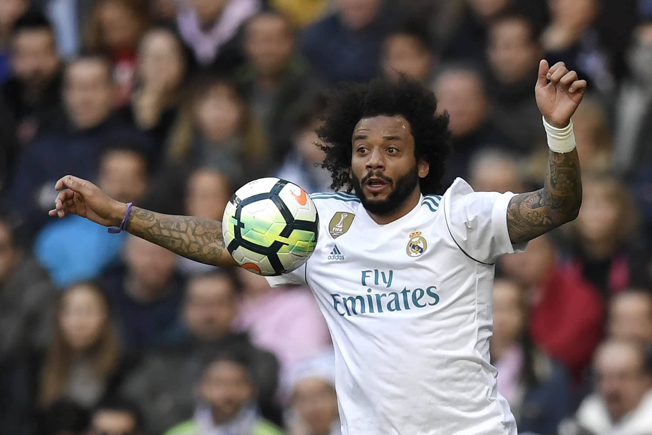 Real Madrid manager, Julen Lopetegui wants to add a quality cover for Marcelo at left-back. (Photo courtesy: AFP/Getty)