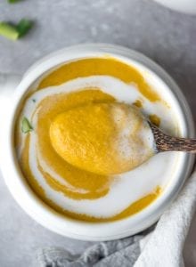 Vegan Cashew Carrot Soup | gluten-free, oil-free