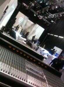 Drapes, Setting up Stage and Sound System at NZ Fashion Week