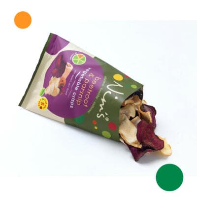 Open Pack of Beetroot & Parsnip Crisps Open Pack of Beetroot & Parsnip Crisps