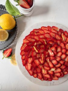Strawberry and Rhubarb Cream Cheese Tart