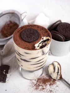 Oreo Frangelico Coffee Tiramisu with Mascarpone Cream