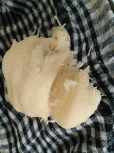 Excess moisture removed from radish