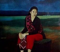 Foto.1: Dik Kedah, Sudarso (1952), 132 x 162 cm (Sumber: Bagian Pengelolaan Seni Budaya dan Tata Graha, Sekretariat Presiden)