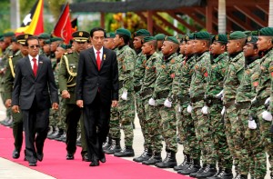 Disambut Pres Timor Leste