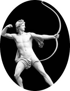 Greek God Apollo Discharging his Bow