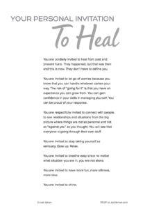invited to heal poster
