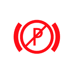 The Parking Brake Warning symbol is shown on Volkswagen Check Engine Lights.