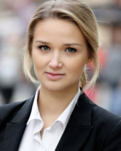 headshot of kirsten on her headshot shoot in manchester