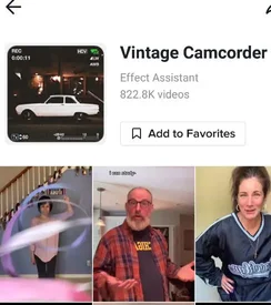 vintage camcorder filter icon tiktok
