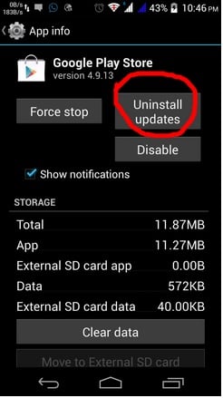Micromax Canvas Playstore Apps Downloading Error
