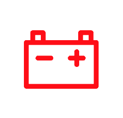 The Battery symbol is shown on Volkswagen Check Engine Lights.
