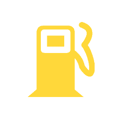 The Low Fuel symbol is shown on Volkswagen Check Engine Lights.
