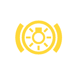 The Brake Light Bulb Failure symbol is shown on Volkswagen Check Engine Lights.