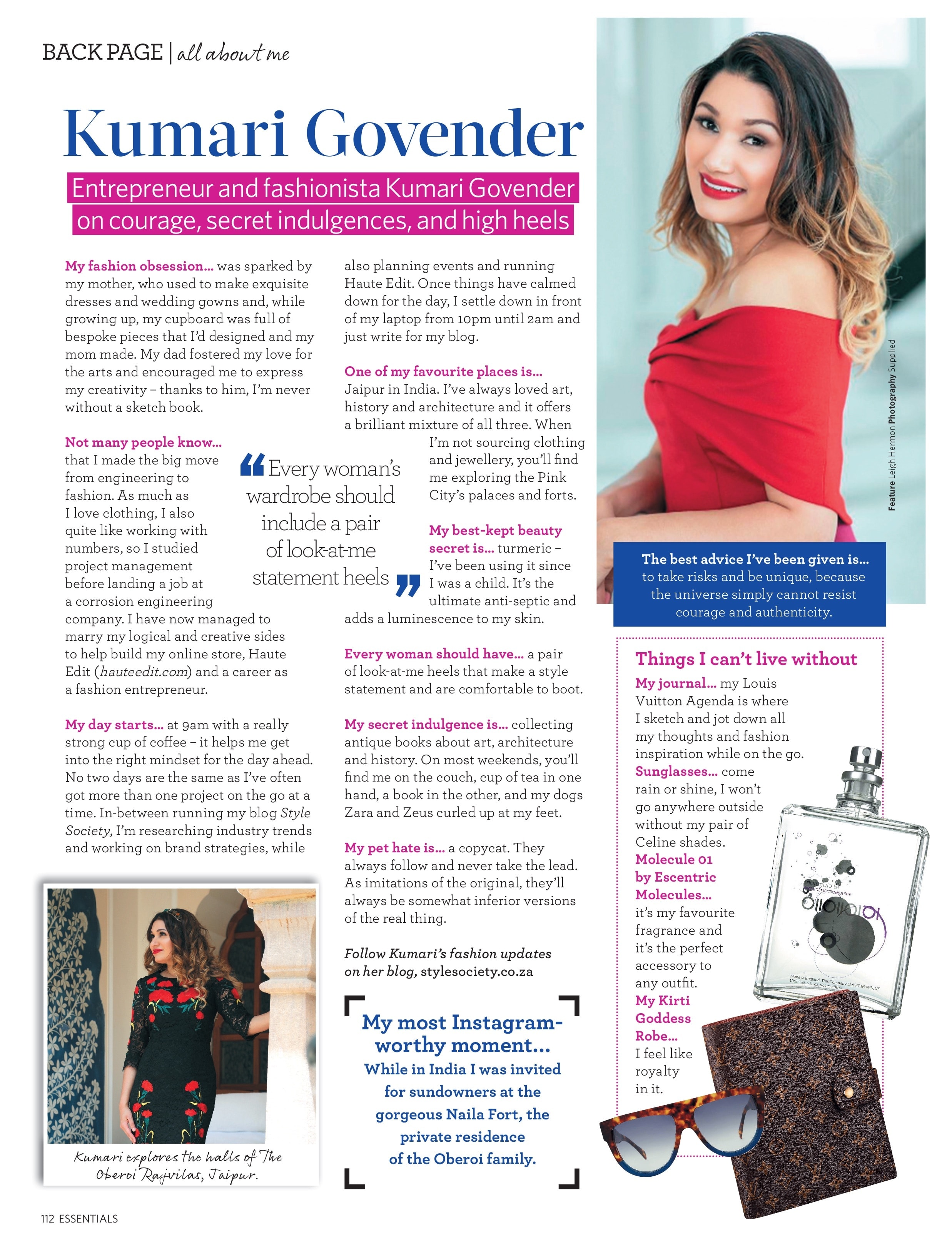 Essentials Magazine Kumari Govender