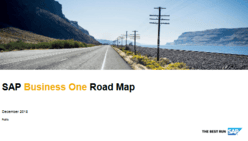 SAP B1 Roadmap