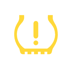 The Tire Pressure symbol is shown on Volkswagen Check Engine Lights.