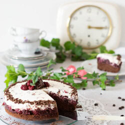 Zeit zum Kaffeeklatsch - Mon-Cheri-Torte 4 mon-cheri-torte zum kaffeeklatsch