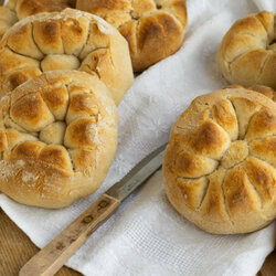 Rosette Soffiate - aufgeblasene Brötchen 21 Leckere Frühstücksbrötchen aus Dinkel. Typische italienische Brötchen mit einer raffinierten Form: Rosette Soffiate Küchentraum & Purzelbaum | #brötchen | #backen | #dinkel