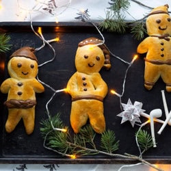 Grittibänz zweifarbig - Aller Guten Dinge sind 2 6 Grittibänz mit weißem und schwarzem Hefeteig. Gebildbrote zu Nikolaus