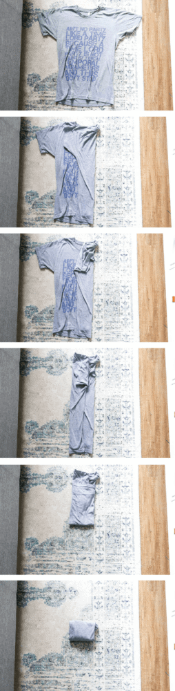 how to fold shirts using the konmari method