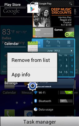 How To Access Recent Apps Screen And Task manager In Samsung Galaxy S4 6 Access Recent Apps Screen