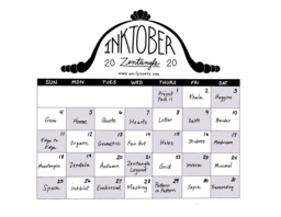 Inktober Zentangles 2020 Prompts