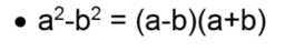 difference of squares