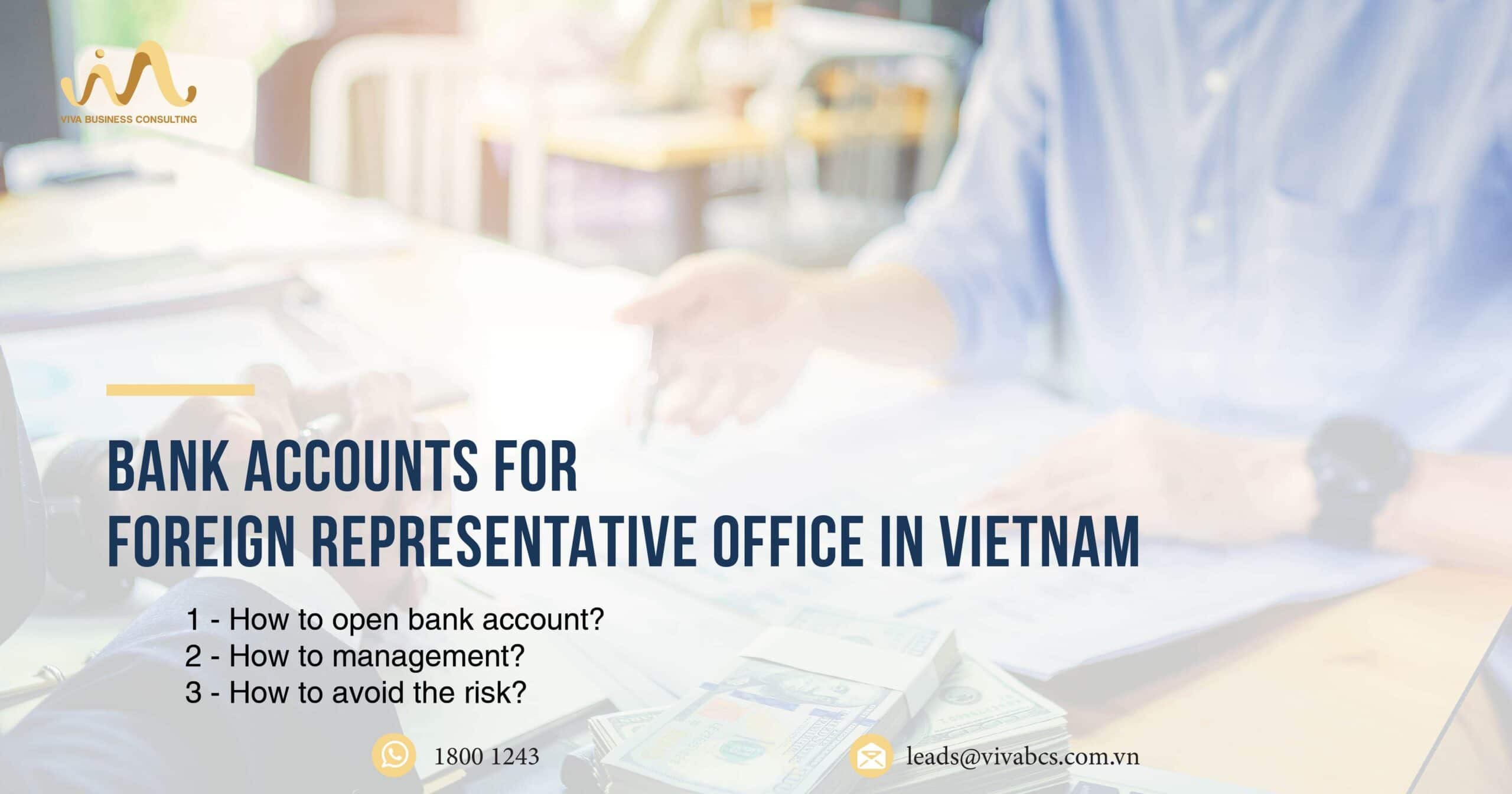 Bank account for representative office in Vietnam Bank account for representative office in Vietnam