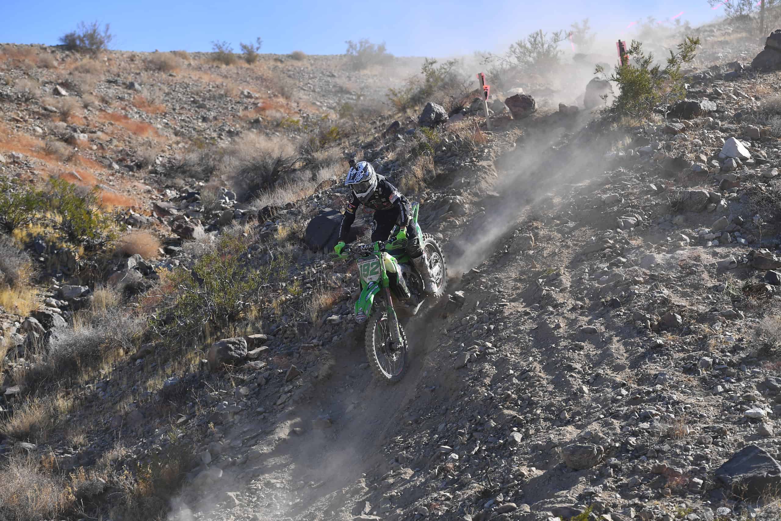 jp alvarez riding his kx250x at the 2020 29 palms 2 ngpc
