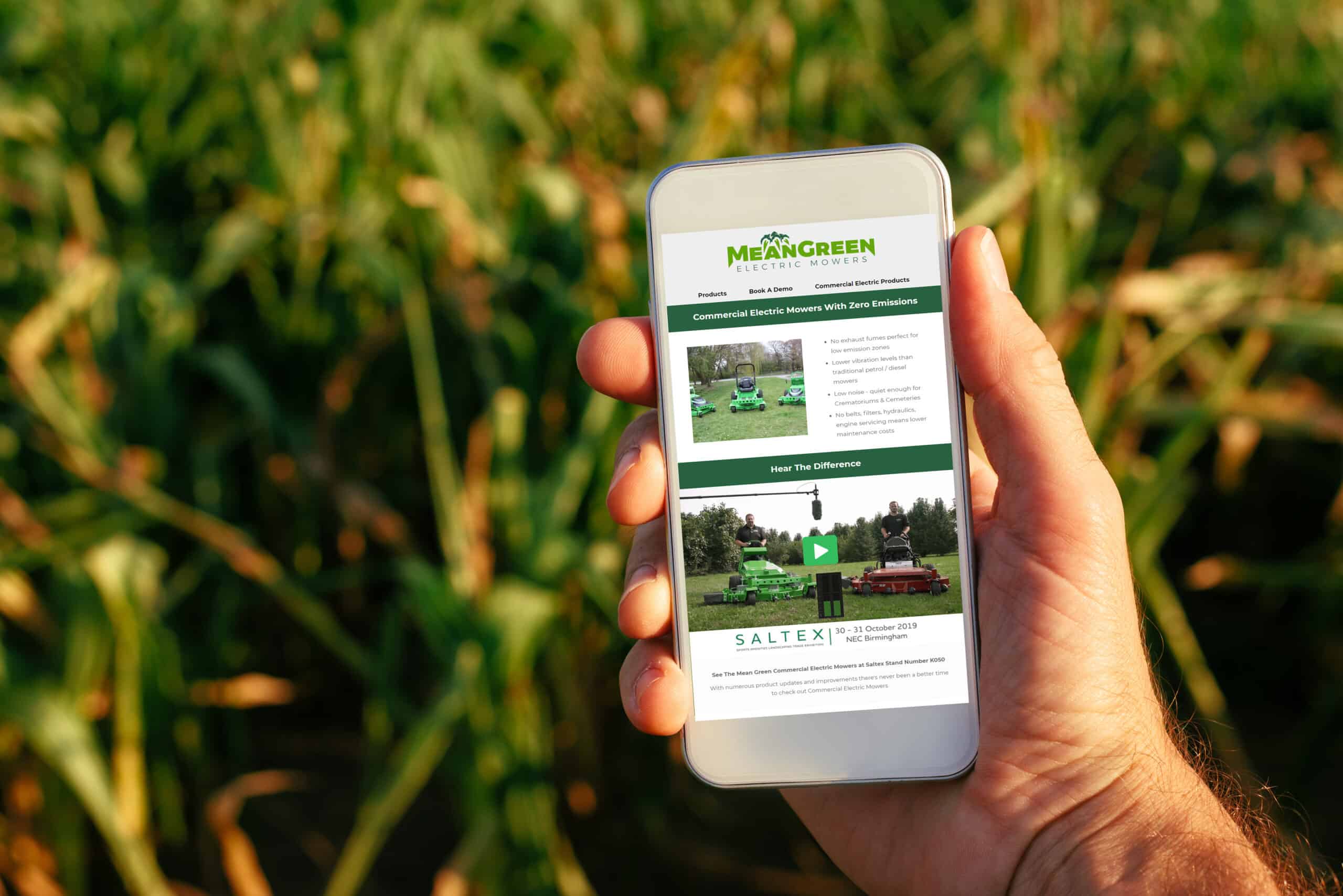 mean_green_mowers-website-on-mobile-phone
