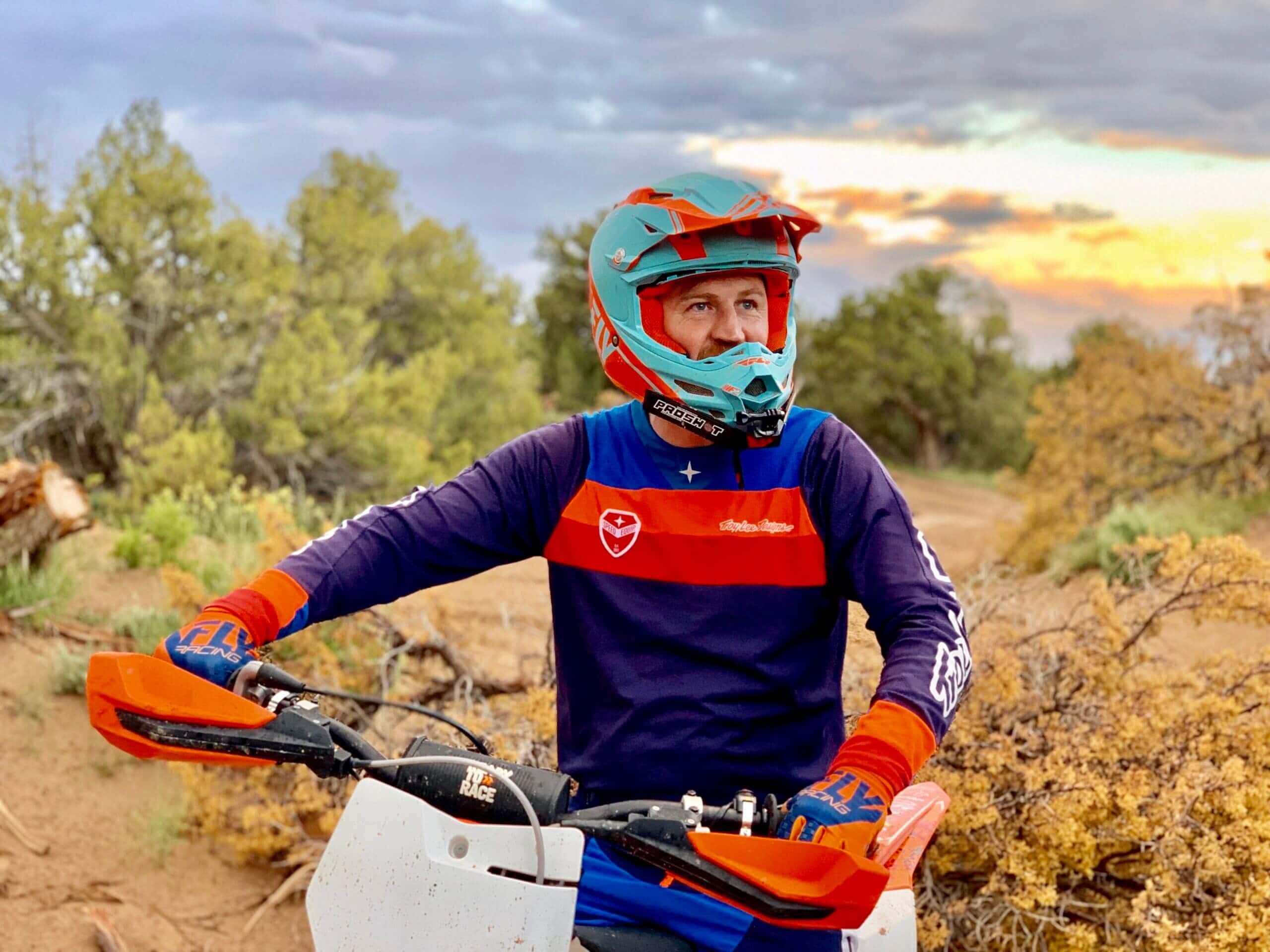 4 Sam Oldham from Dirtbike Sam on his dirt bike