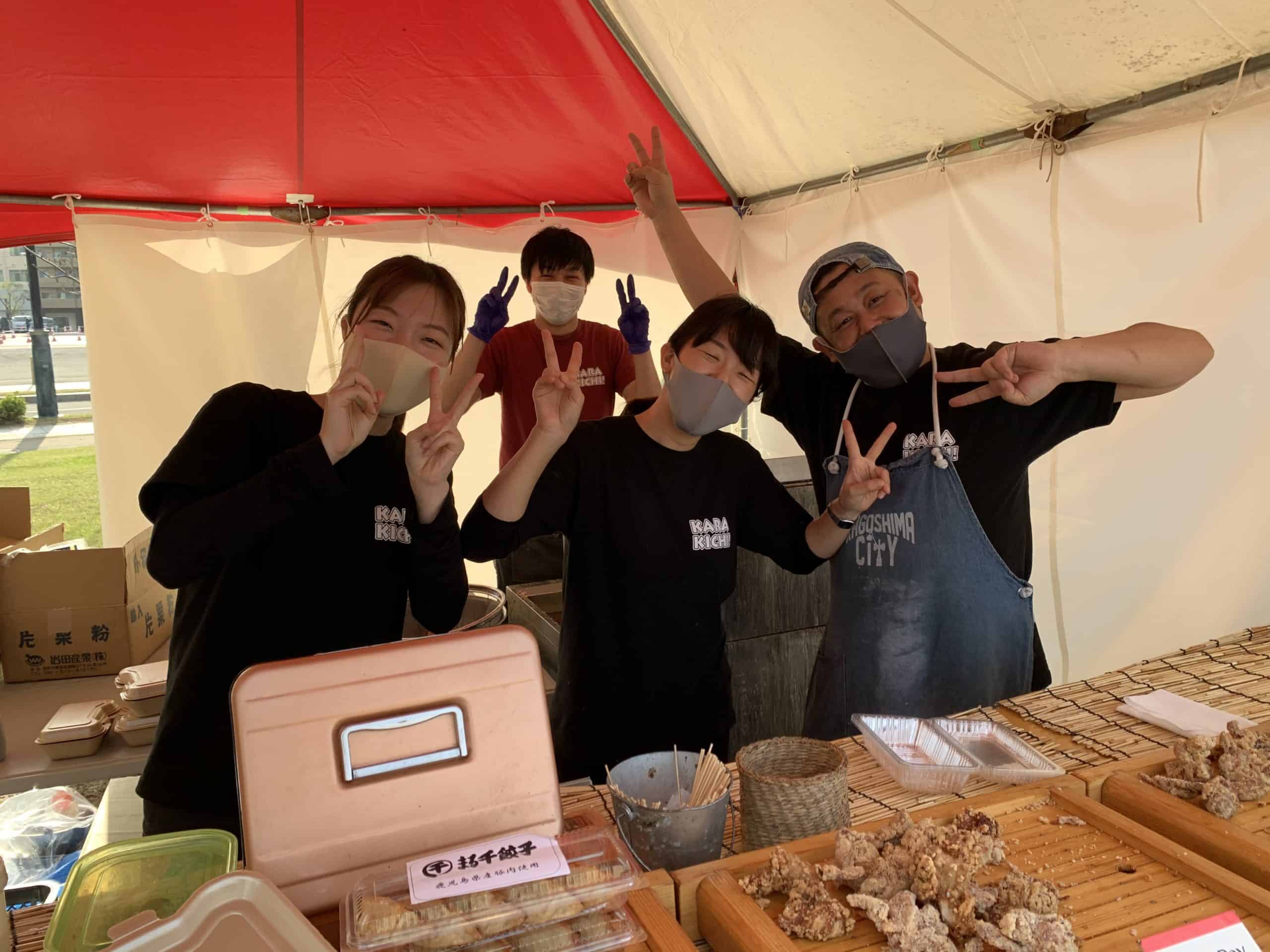 久々に食べ物系イベント「#かごしま県産品応援市」でウマいものをたらふく食べた。