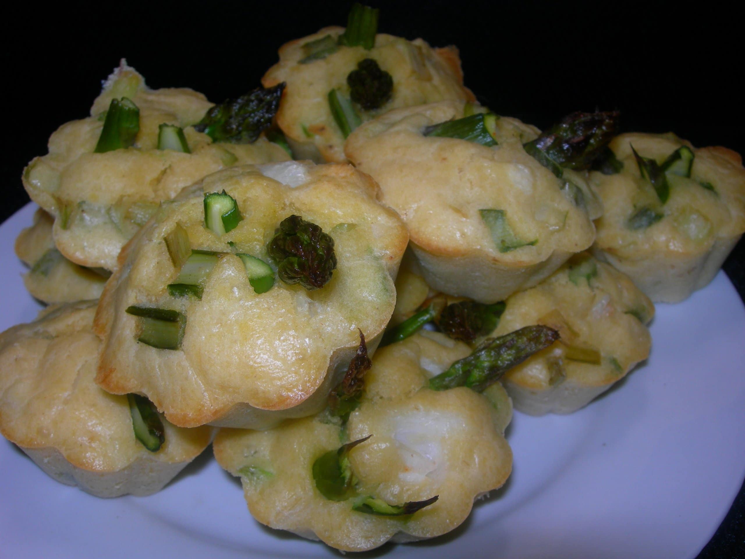 photo de Muffins aux asperges et aux miettes de crabe
