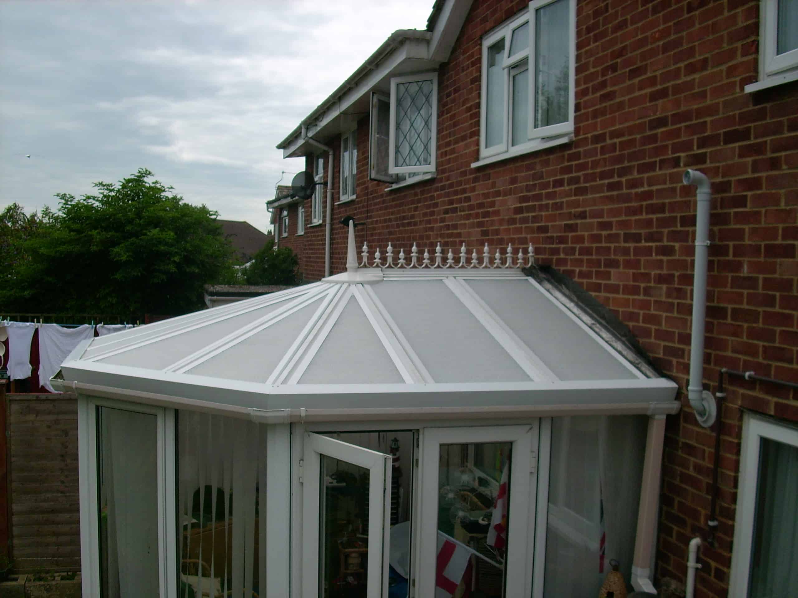 Conservatory roof with Silent Roof installed
